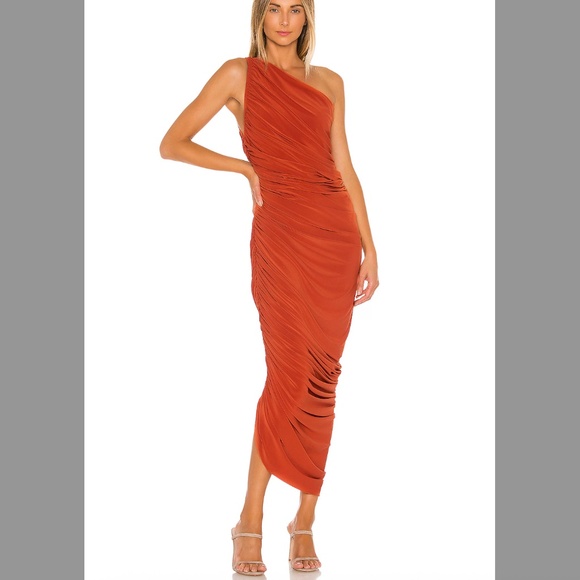Norma Kamali Diana Gown - Cinnamon, size M - Picture 1 of 6